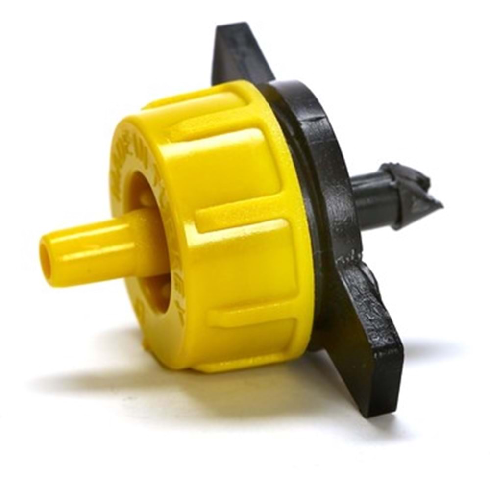 BASINÇ AYARLI HAT ÜSTÜ DAMLATICI SARI 8 LT/H