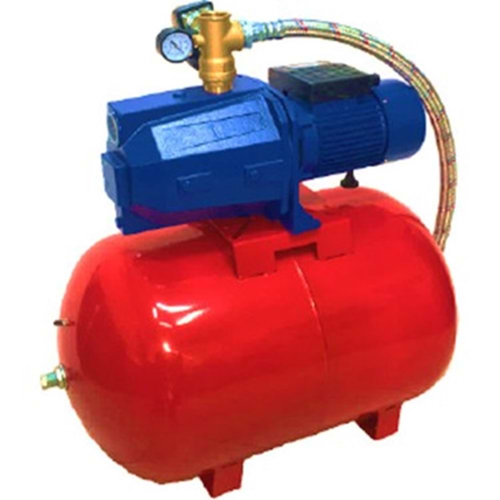 HİDROFOR JSP 100 1 HP PAKET 24 LT YATIK TANKLI 4 KAT - 4 DAİRE