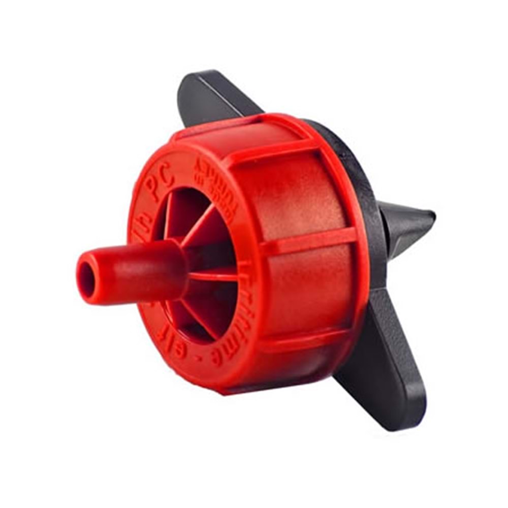 BASINÇ AYARLI HAT ÜSTÜ DAMLATICI KIRMIZI 4 LT/H